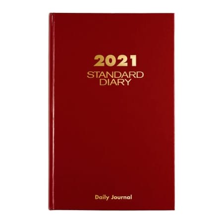 At-A-Glance At-A-Glance Standard Daily Journal, 7-11/16" x 12-1/8" Page Size, Red Moire SD377-13